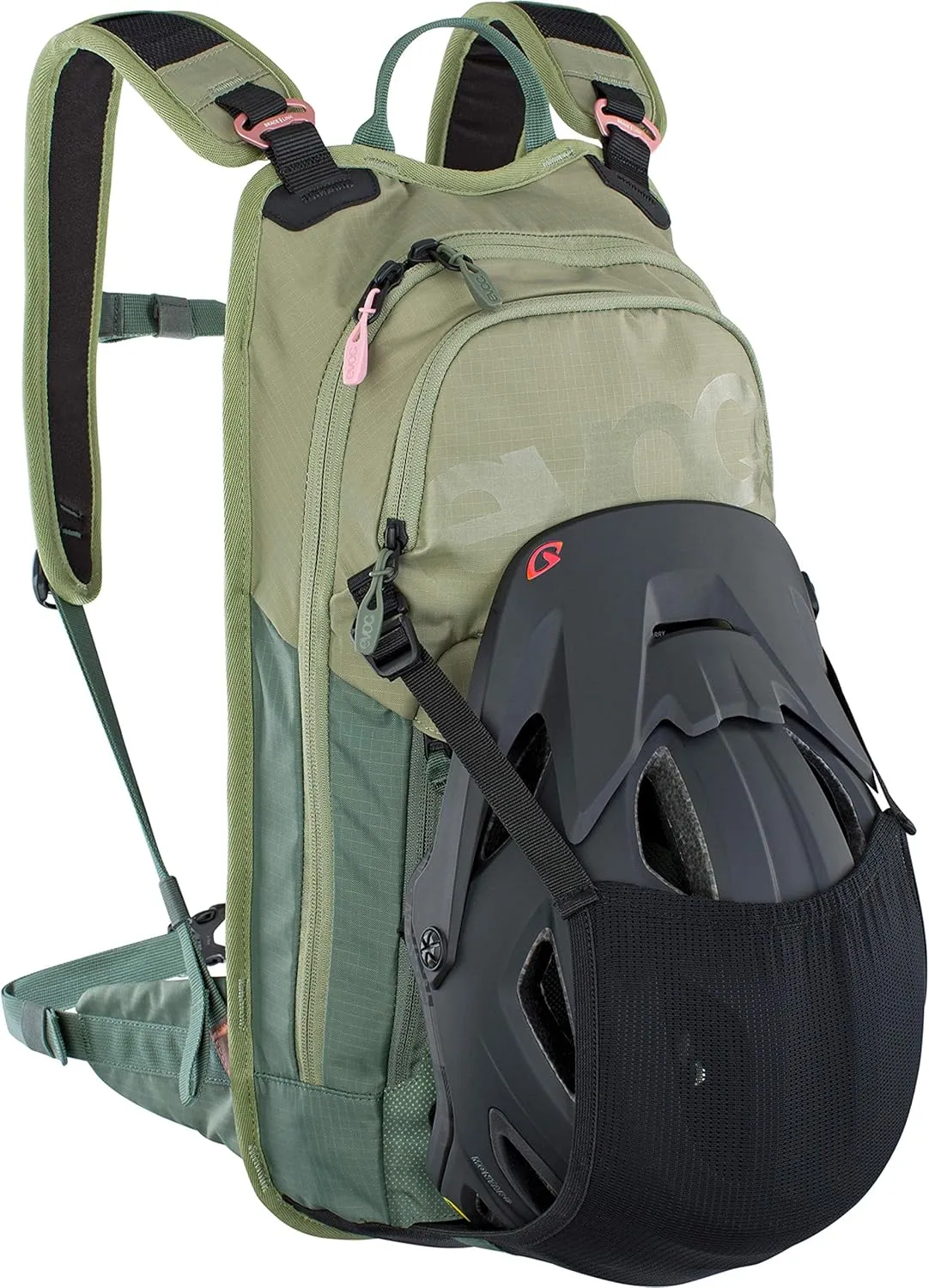 EVOC Stage 6 technischer Bike-Rucksack für Enduro Biking und andere Outdoor-Aktivitäten (durchdachtes Taschenmanagement, maximale Rückenbelüftung, Trinkblasenfach)
