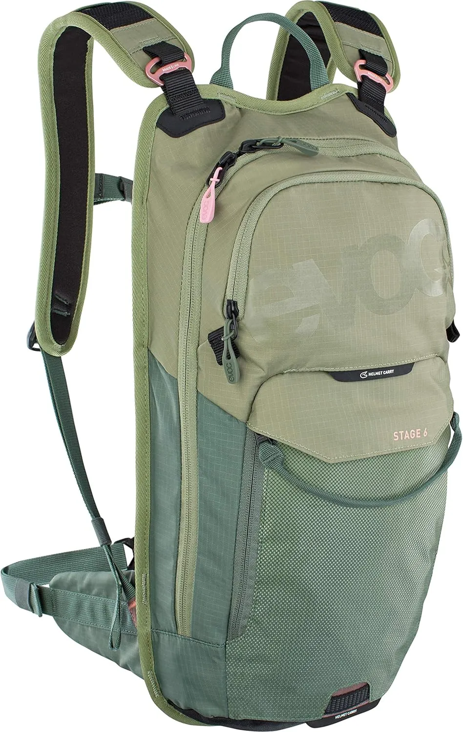 EVOC Stage 6 technischer Bike-Rucksack für Enduro Biking und andere Outdoor-Aktivitäten (durchdachtes Taschenmanagement, maximale Rückenbelüftung, Trinkblasenfach)