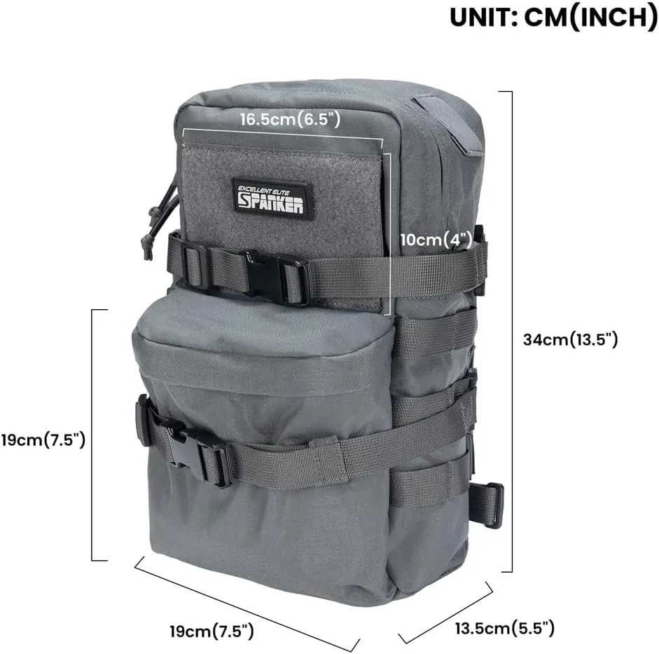 EXCELLENT ELITE SPANKER Tactical MOLLE Hydration Backpack Water Bladder Carrier Pack for Tactical Vest Backpack Plate Carrier