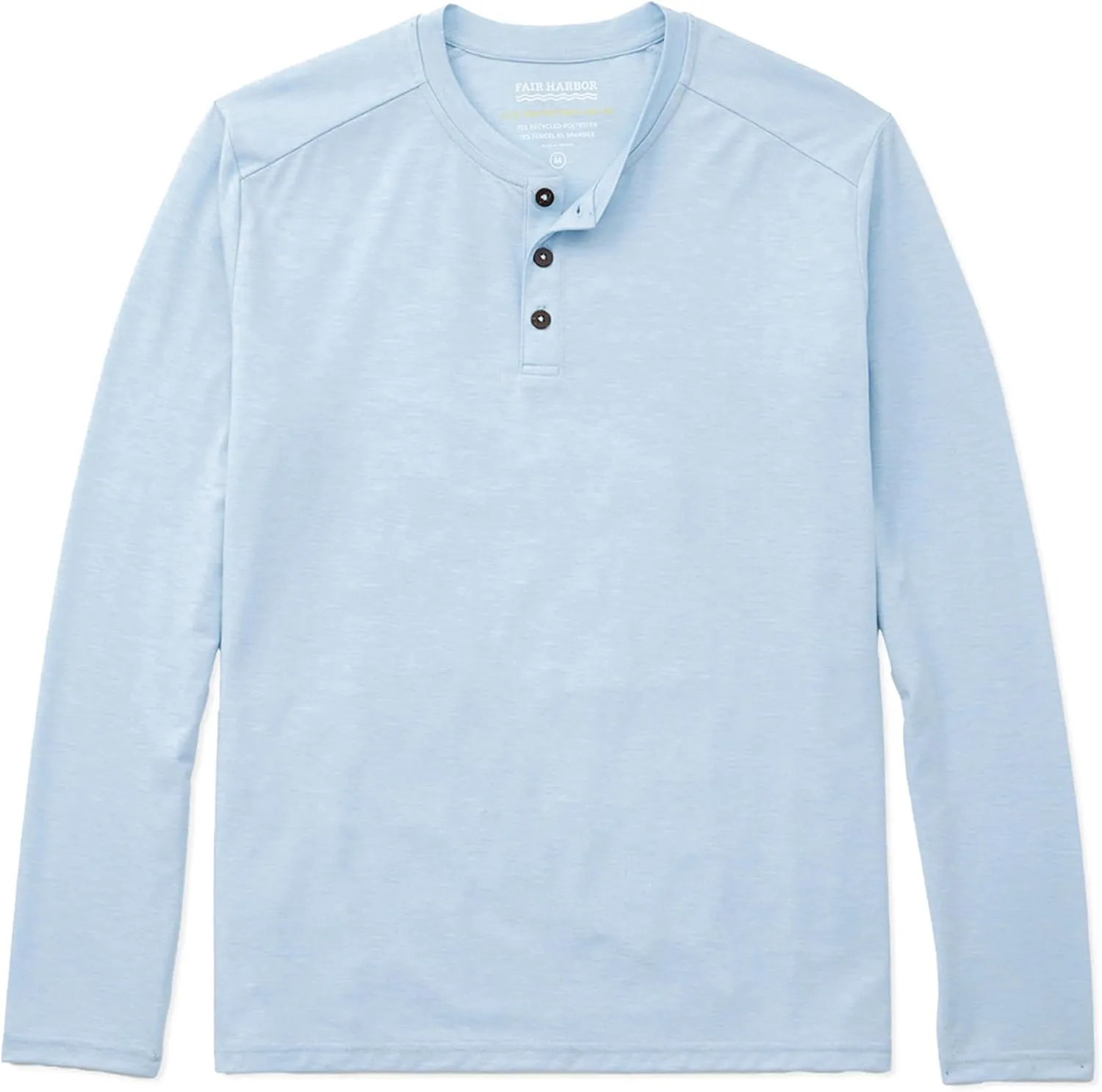 Fair Harbor The Seabreeze Henley –– Men's Classic Long Sleeve Henley –– Incredibly Soft and Lightweight, UPF 50