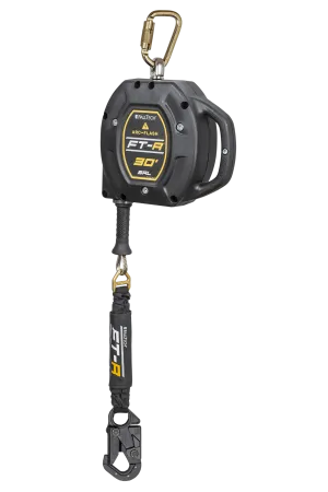 FallTech 721530TD1 FT-R™ Arc-Flash Class 1 SRL with 30' Technora Rope with Dielectric Snap Hook