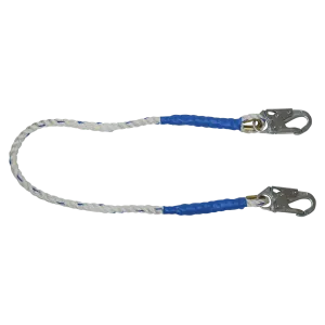 FallTech 8154 4' Rope Restraint Lanyard, Fixed-length with Steel Snap Hooks (each)