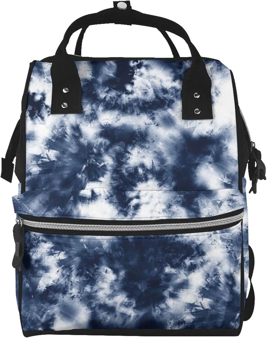 Fashion Diaper Bag Mummy Backpack Blue Tie Dye Abstract Batik Nappy Bag Large Capacity Baby Care Bags For Mom Dad