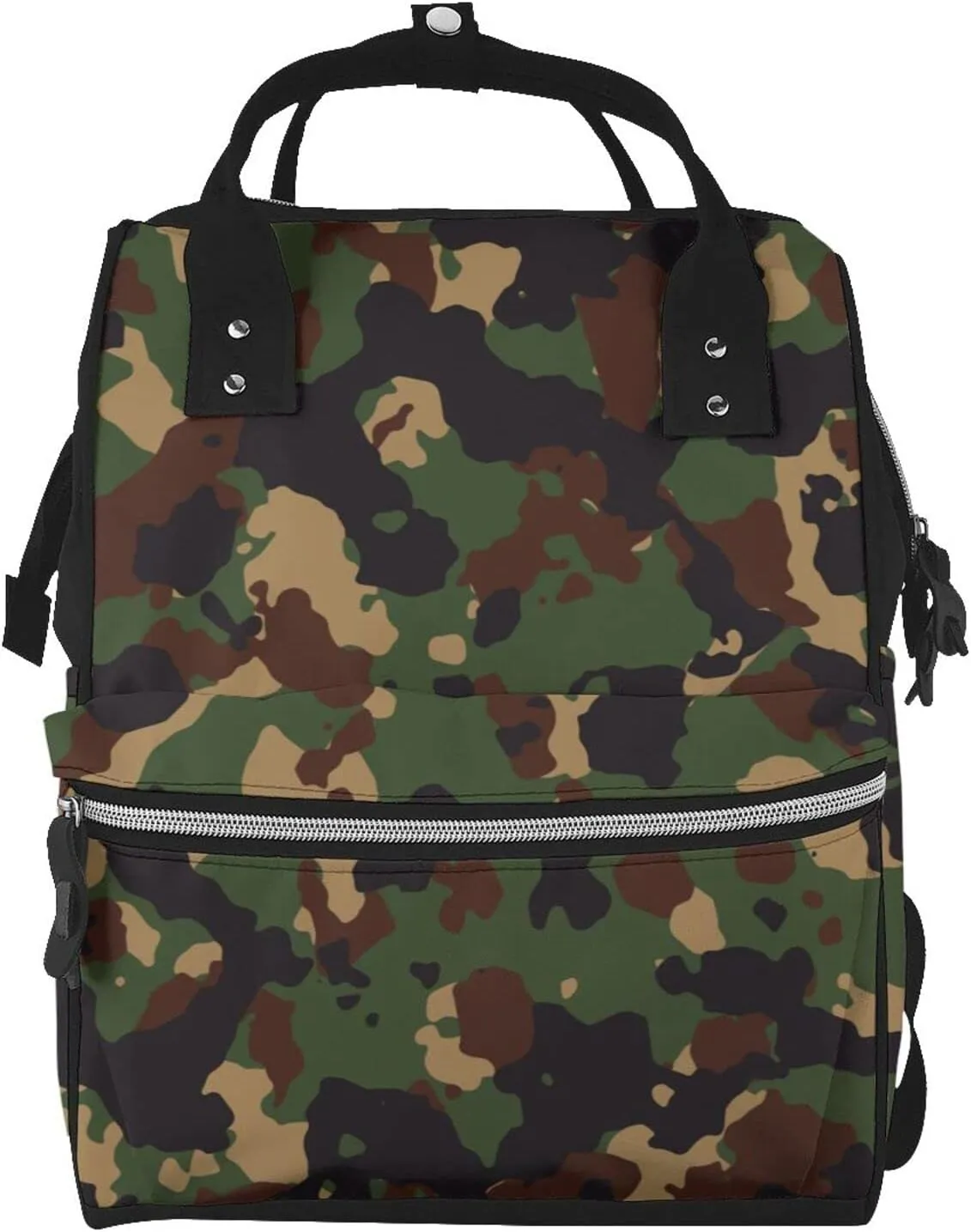 Fashion Diaper Bag Mummy Backpack Camoflauge Striped Nappy Bag Large Capacity Baby Care Bags For Mom Dad