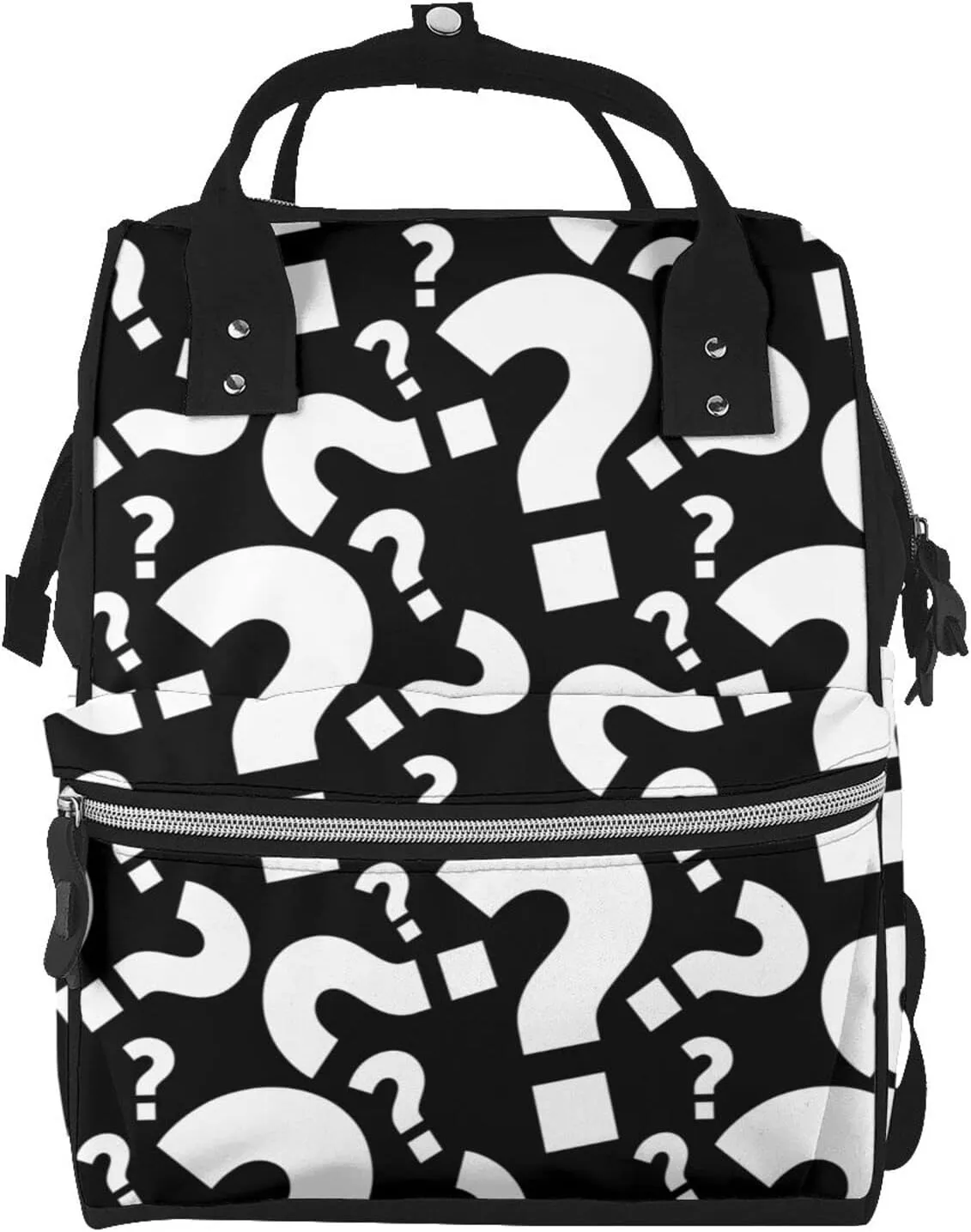 Fashion Diaper Bag Mummy Backpack Question Mark Pattern Nappy Bag Large Capacity Baby Care Bags For Mom Dad
