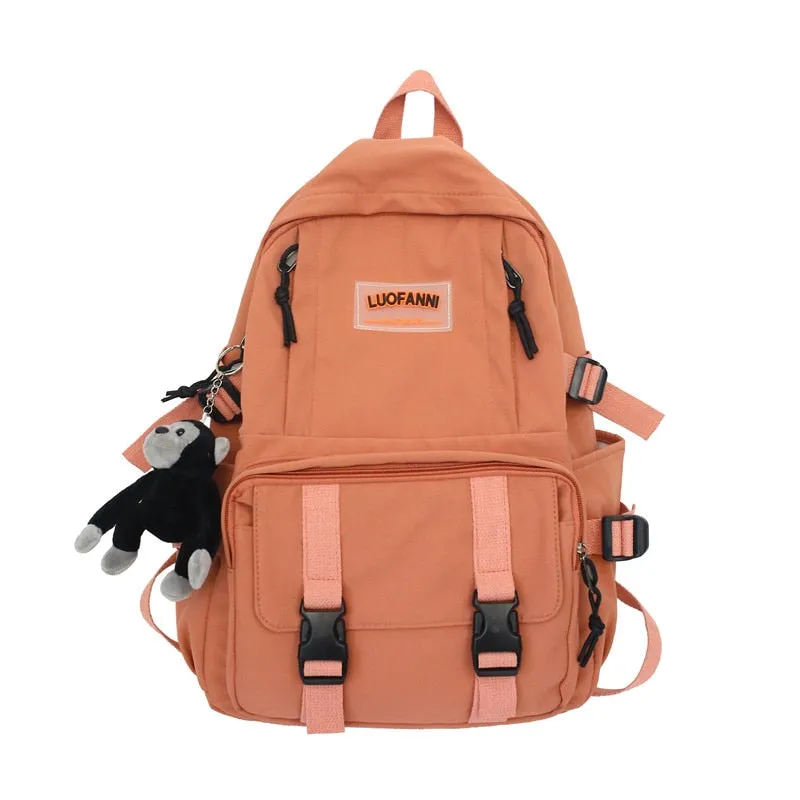 Fashion Waterproof nylon Women Backpack Large capacity with multiple pockets Schoolbags for teenage girls Travel Mochilas