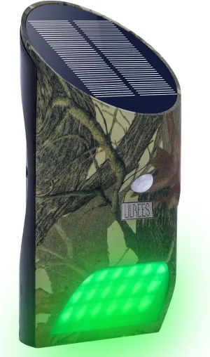 Feeder Hog Light Vizzlema Outdoor Solar Feeder Light for Hunting with Motion Sensor and Green Light for Game Animal Hunting