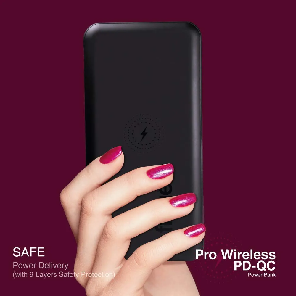 FINGERS Pro Wireless PD-QC Power Bank [10,000 mAh Li-Polymer Power Delivery (PD)
