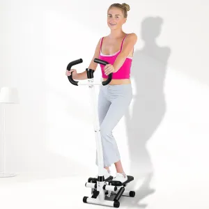 Fitness Smart Twist Stair Stepper Machine, Extended Stride Machine with Handle for Climbing Sports Space-Saving Stair Climber Steppers for Exercise at Home ﻿
