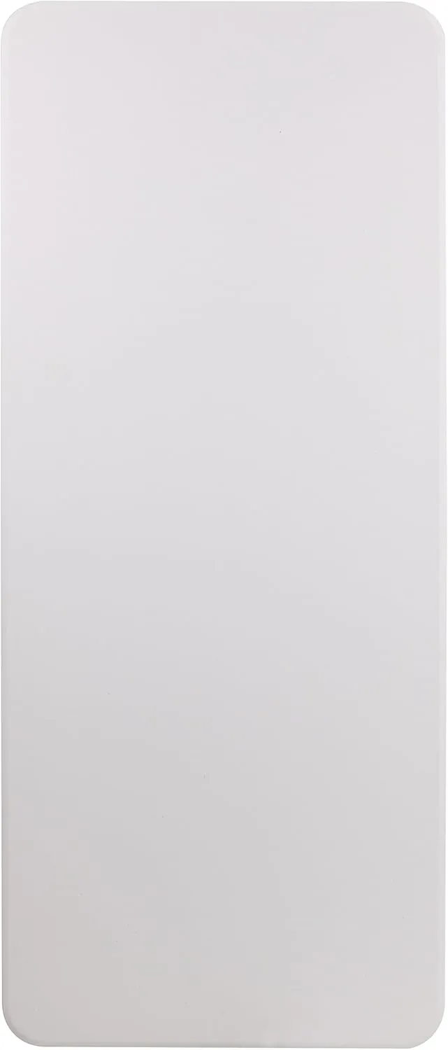 Flash Furniture Elon 6' Rectangular All-Occasion Plastic Folding Event Table, Foldable Portable Banquet Table for Indoor/Outdoor Events, White