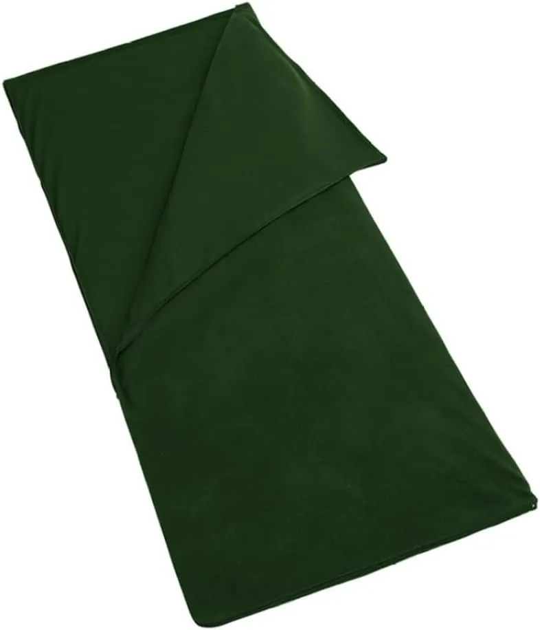 Fleece Sleeping Bag Liner Envelope Ultralight Camping Sheet Zippered Sleeping Bag