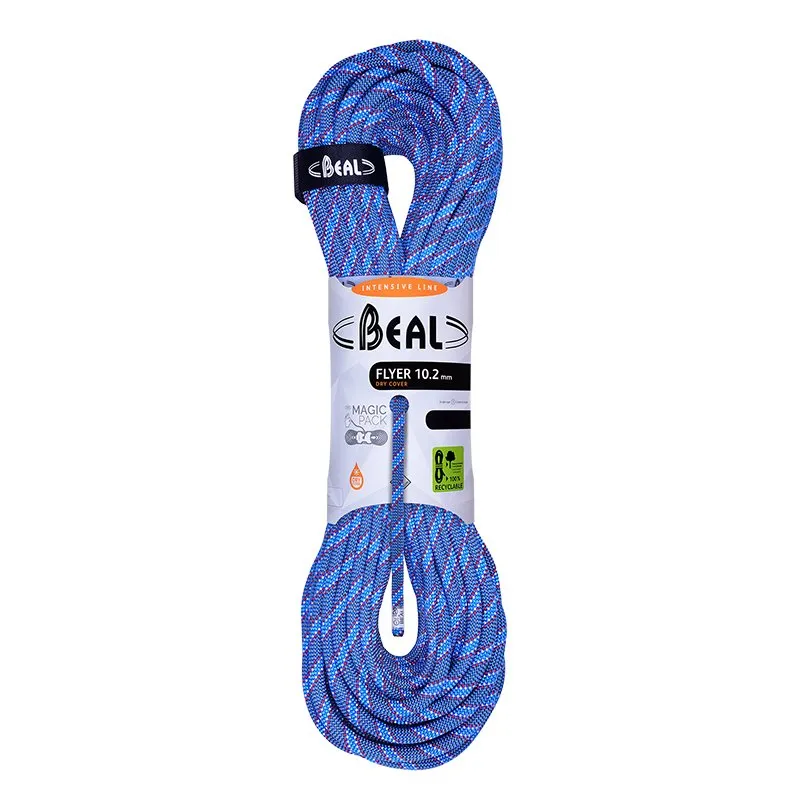 Flyer (10.2mm, 60m), drycover, petrol blue, climbing rope