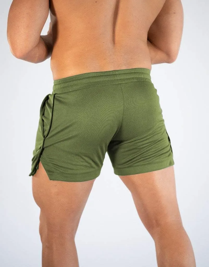 FLYFIREFLY Men's Gym Workout Shorts Running Lightweight Athletic Short Pants Bodybuilding Training