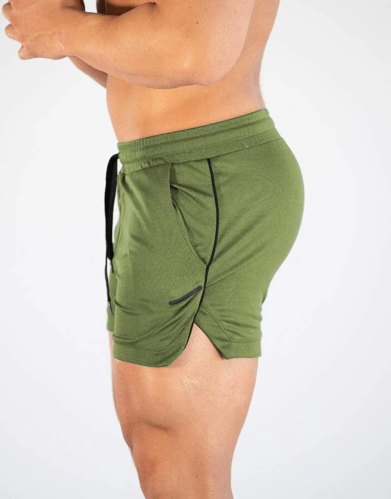 FLYFIREFLY Men's Gym Workout Shorts Running Lightweight Athletic Short Pants Bodybuilding Training