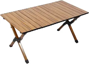 Folding Camping Table Aluminum Portable Roll-Up Picnic Table with Carry Bag Lightweight Outdooor Side Table