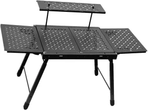 Folding Camping Table Combination Table Aluminum Alloy Foldable Grill Table for Beach Trips Mountaineering Hiking Outdoor Outdoor camping table Wilderness camping table Portable camping table