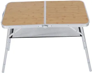 Folding Camping Table Outdoor Portable Desk Lightweight Aluminium Alloy Table Grill Travel Table Outdoor for Picnic, Grill Fishing Beach