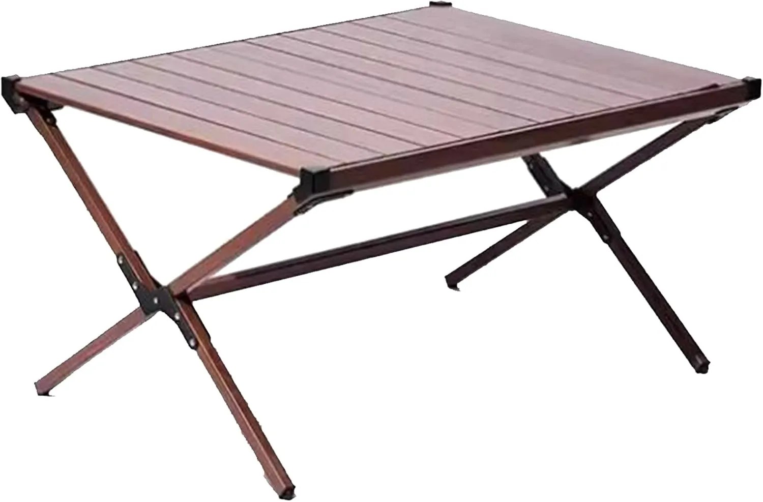 Folding Camping Table Portable Picnic Table Aluminum Alloy Camping Table Roll Up Table Top Lightweight for Outdoor Camping