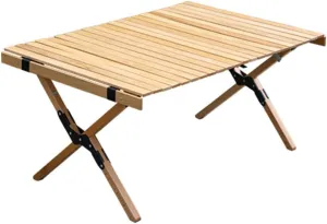 Folding Camping Table Stable Lightweight Aluminum Roll-up Table Outdoor Picnic Backyard Party Side Table