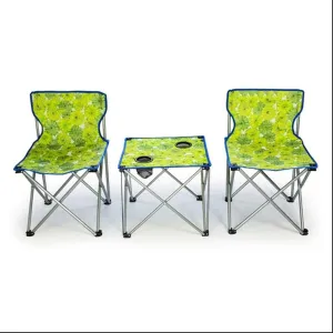 Folding Desk Folding Camping Table Oxford Aluminum Portable Folding Table Picnic Table Camping Barbecue Square Table with Storage Bag Computer Desk (Color : Green×3) (Green×3)