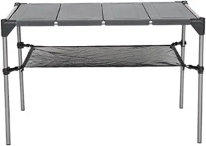 Folding Dining Table Lightweight Rain-Proof Detaable Outdoor Camping Desk Aluminum Alloy Folding Table Portable Picnic Fishing Beer Table (Color : Single Table)