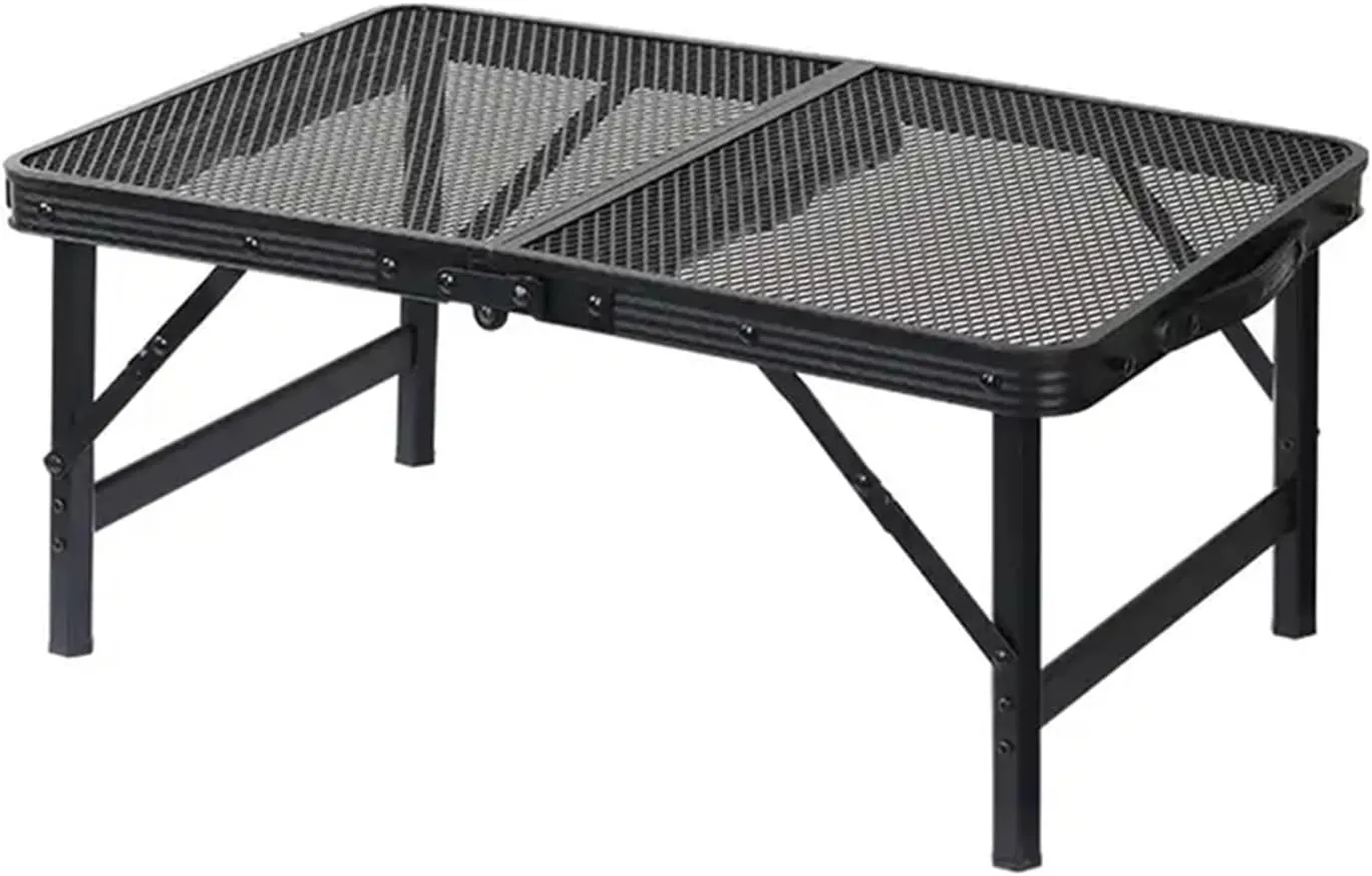 Folding Dining Table Lightweight Waterproof Barbecue Table Travel Tour Portable Outdoor Folding Mesh Table Camping (Color : 60-40-42cm)