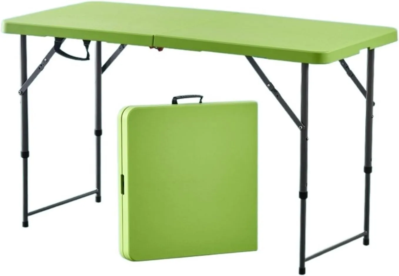 Folding Dining Table Outdoor Folding Conference Table Foldable Camping Table Outdoor Camping Folding Table Portable Office Stall Long Table (Color : 1.2m Green)