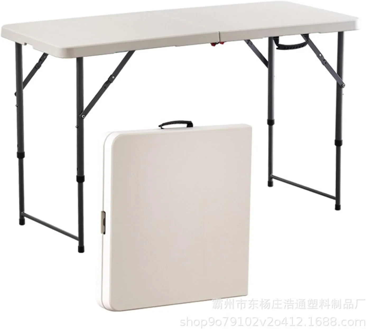 Folding Dining Table Outdoor Folding Conference Table Foldable Camping Table Outdoor Camping Folding Table Portable Office Stall Long Table (Color : 1.2m Green)