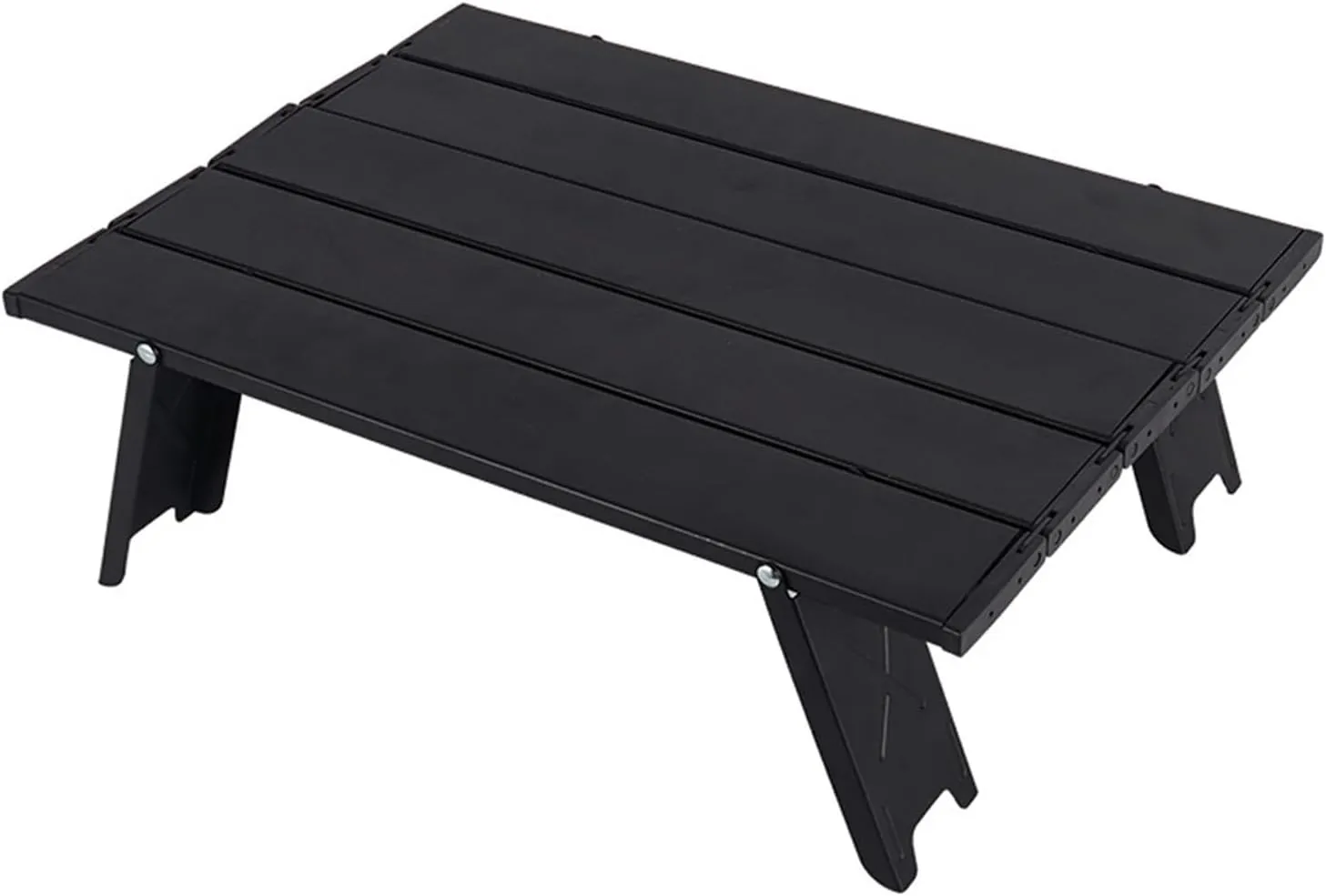 Folding Dining Table Outdoor Tables for Beach Garden Camping Fishing Hiking Desk Folding Picnic Table Mini Lightweight Backpacking Portable (Color : Black)