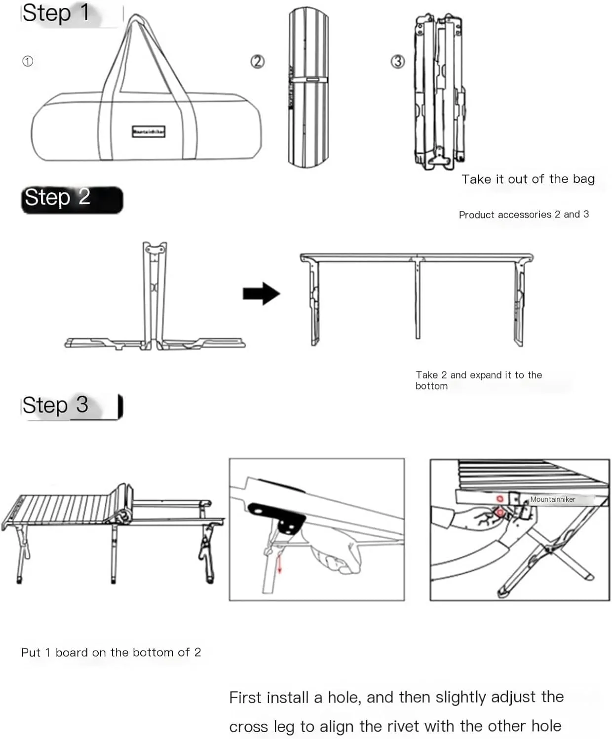 Folding Portable Lightweight Camping Table and Chair, Lightweight Roll-Up Table Aluminum Low Portable Picnic Table with Carrying Bag for Outdoor, Beach, Picnic, Backyards, BBQ and Party