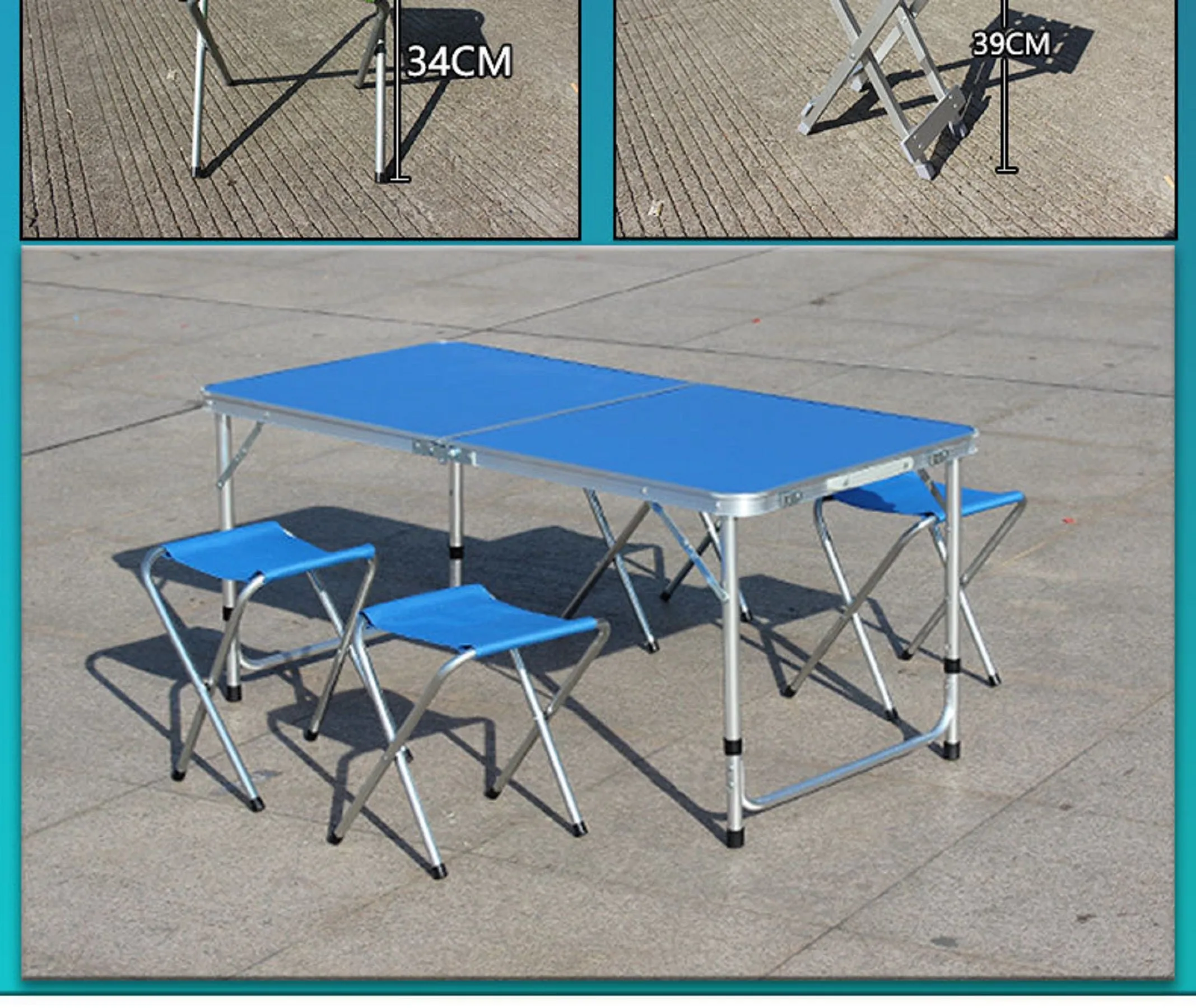 Folding table 4 chairs