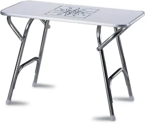FORMA MARINE Boat Table Folding 34.65" x 17.32" x 27.6" Height Marine Aluminum Yacht Deck Furniture M200H