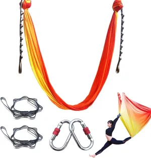 Foser Aerial Hammock, 16.4ft 9.2ft Swing Set for Anti-Gravity Yoga, Dance & Acrobatics