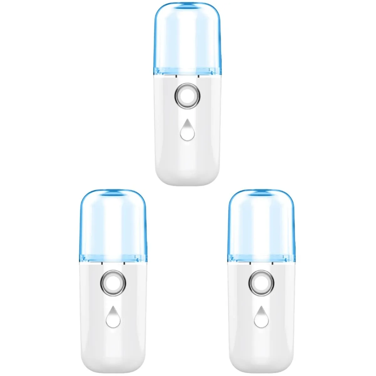FRCOLOR 3pcs Usb Charged Mini Handheld Facial Humidifier Portable Replenishment Instrument for Skin Hydration for Travel and Daily Random Style