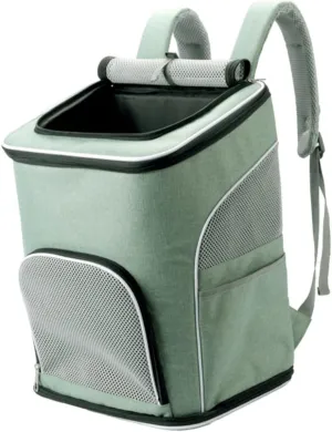 FRCOLOR Pet Carrier Bag Big Pockets Cat Backpack Air Permeable Pet Travel Carrier
