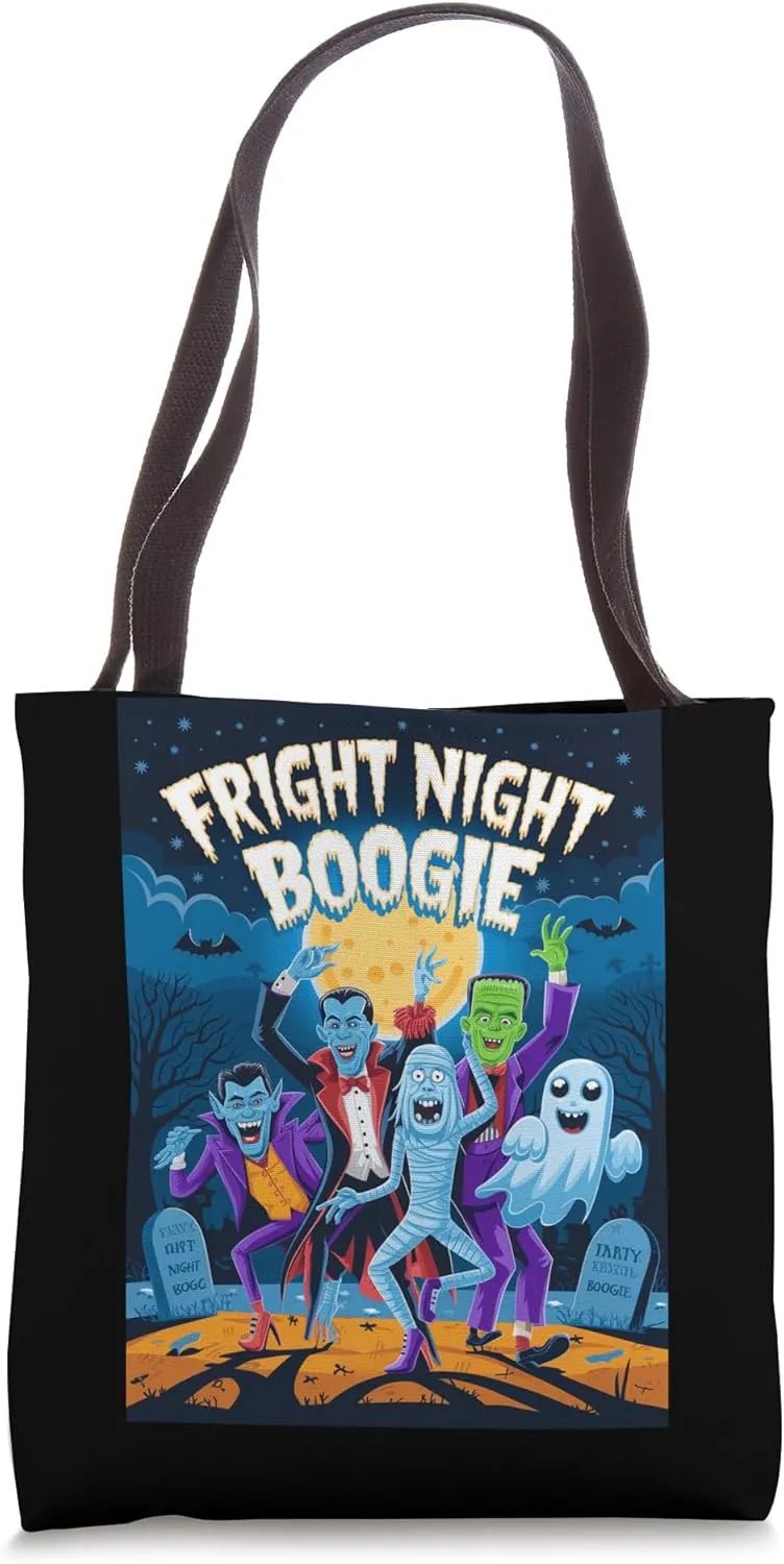 Fright Night Boogie Halloween Dance Monster Fun Tote Bag