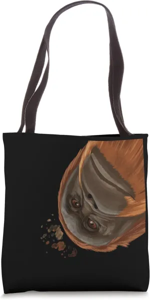 Funny Curious Orangutan Tote Bag