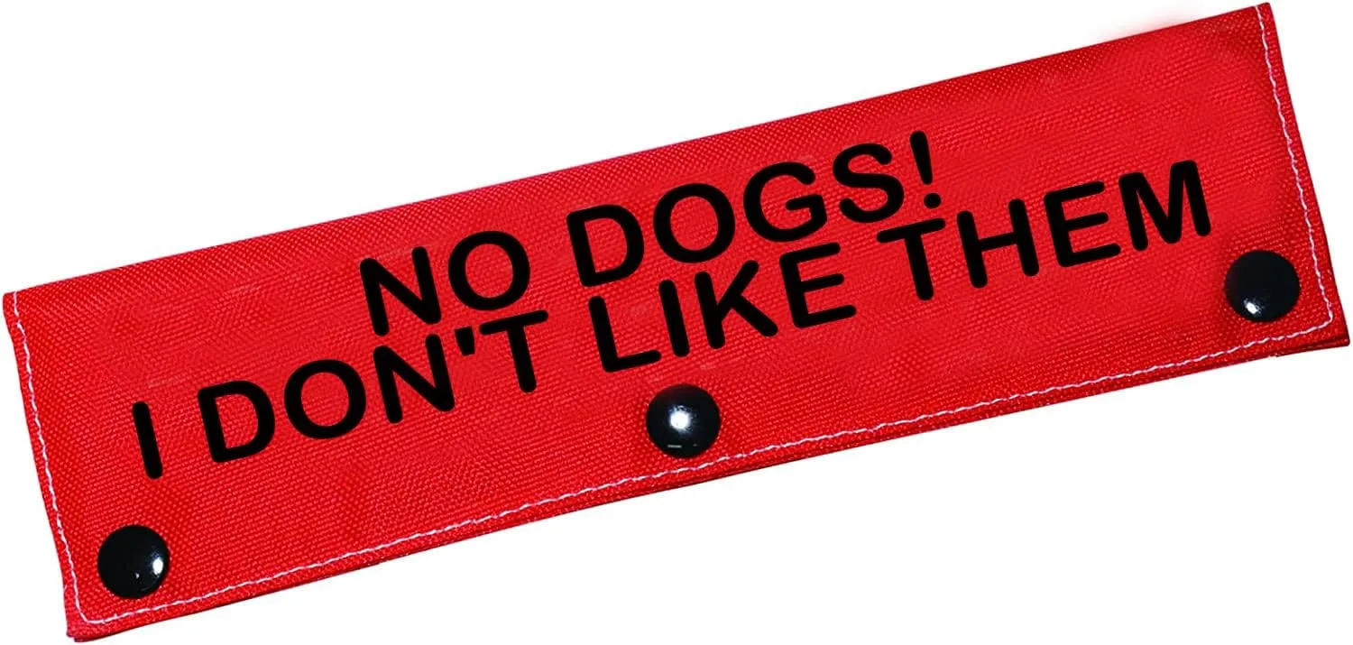 Funny Dog Leash Sleeve No Dogs!I Don't Like Them Dog Leash Wrap Sleeve Pet Birthday Gift (I Don't Like Them-Sleeve)