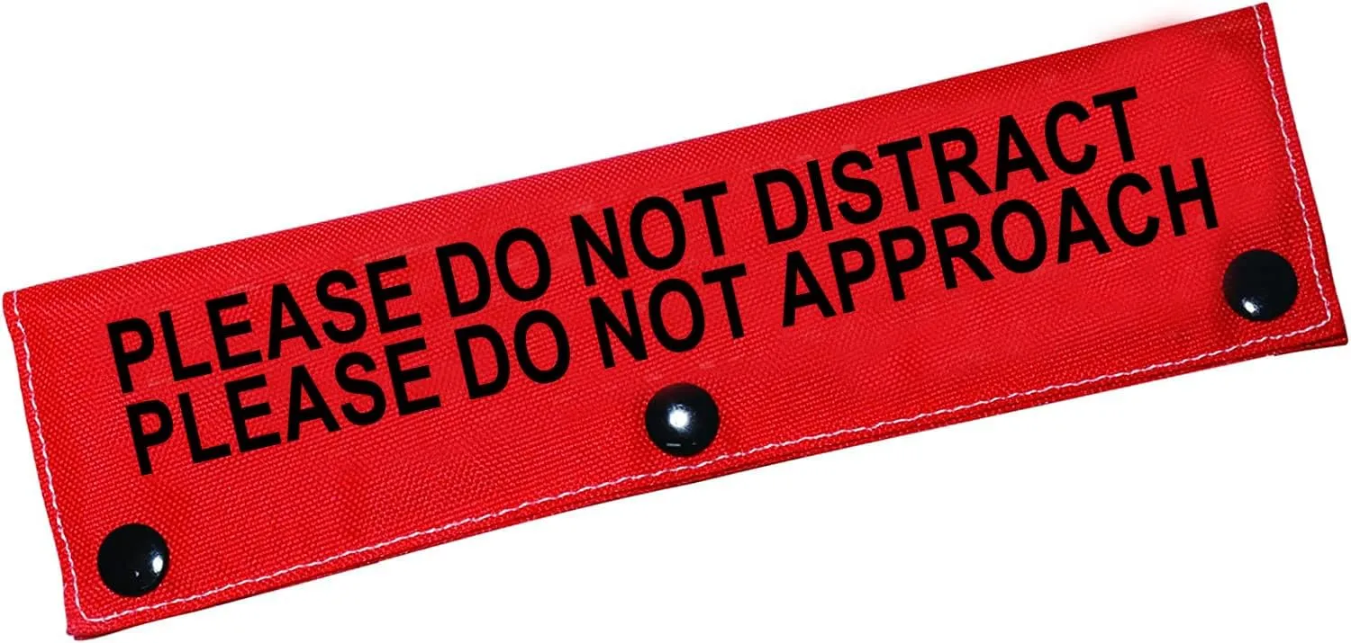 Funny Dog Leash Sleeve Please Do Not Distract Please Do Not Approach Dog Leash Wrap Sleeve (Not Distract Not Approach-Sleeve)