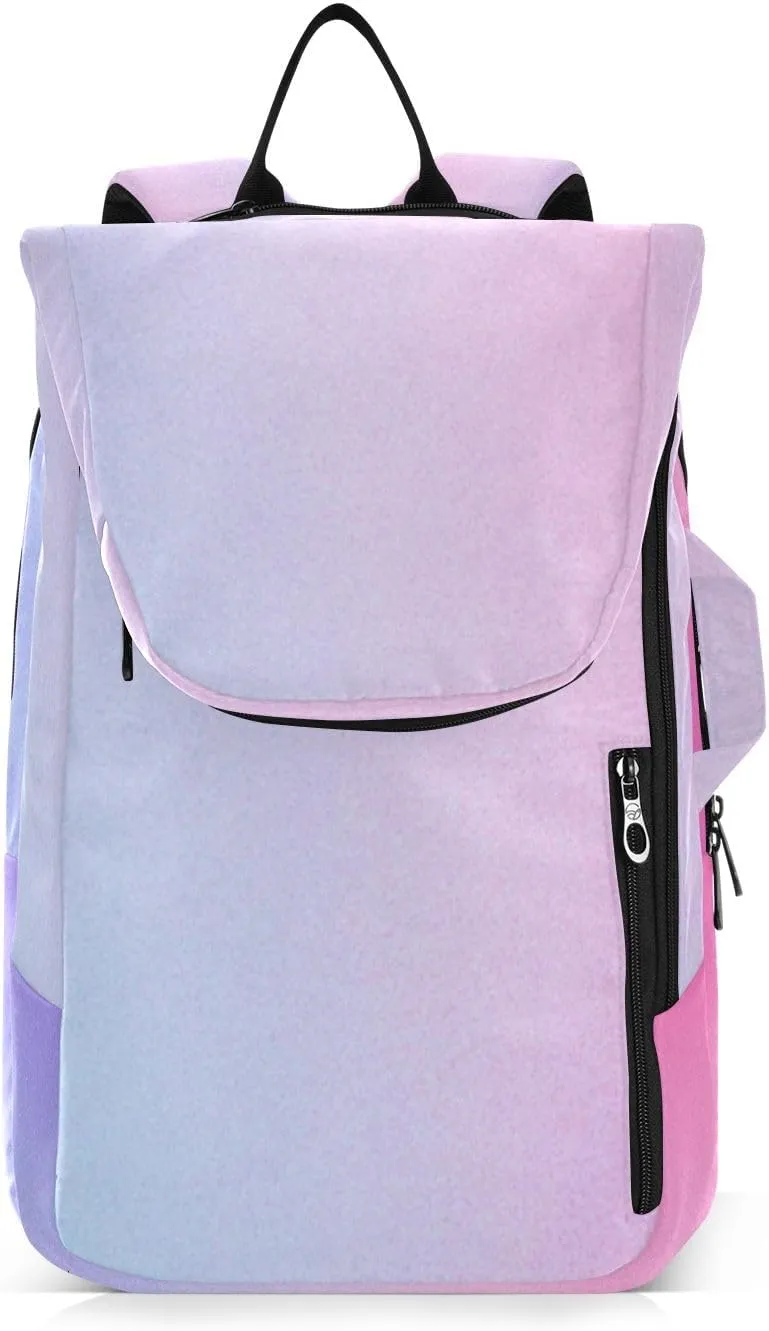 GAIGEO White Polka Dots Blue Pickleball Backpack, Large Capacity Pickleball Caddy, Various Storage Methods