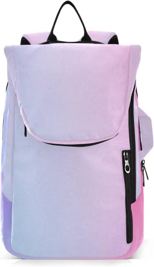 GAIGEO White Polka Dots Blue Pickleball Backpack, Large Capacity Pickleball Caddy, Various Storage Methods