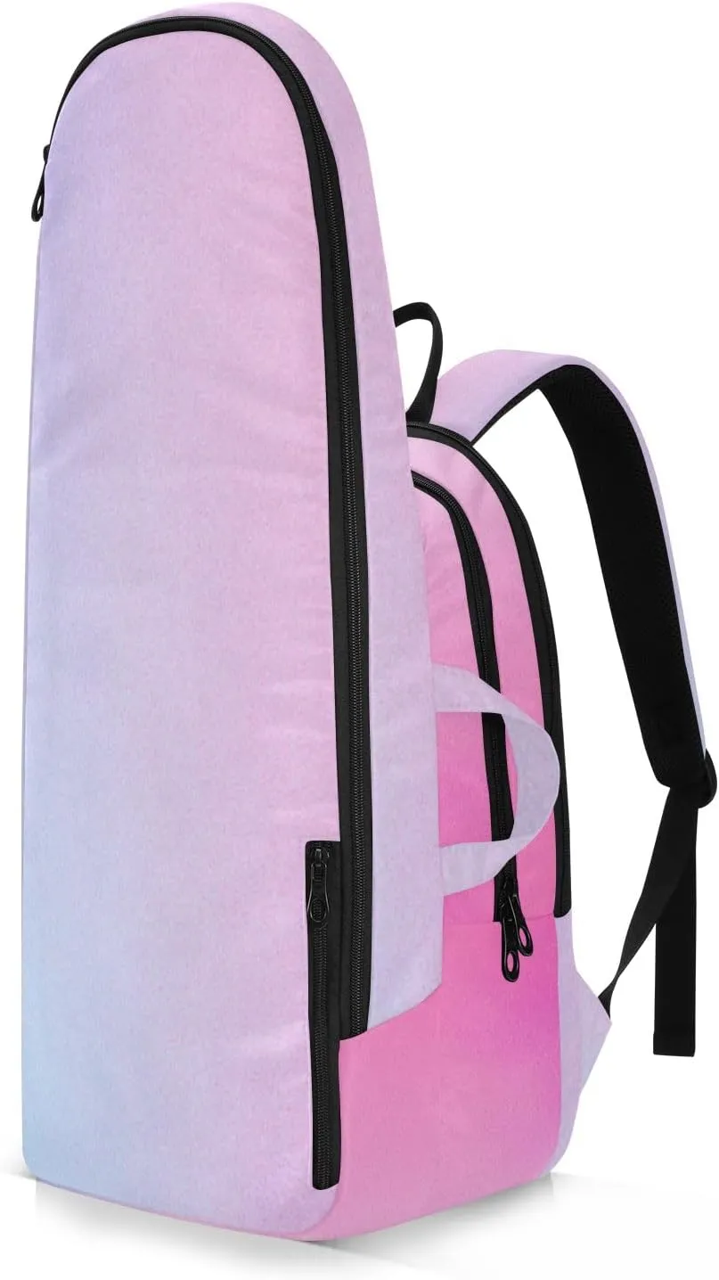 GAIGEO White Polka Dots Blue Pickleball Backpack, Large Capacity Pickleball Caddy, Various Storage Methods