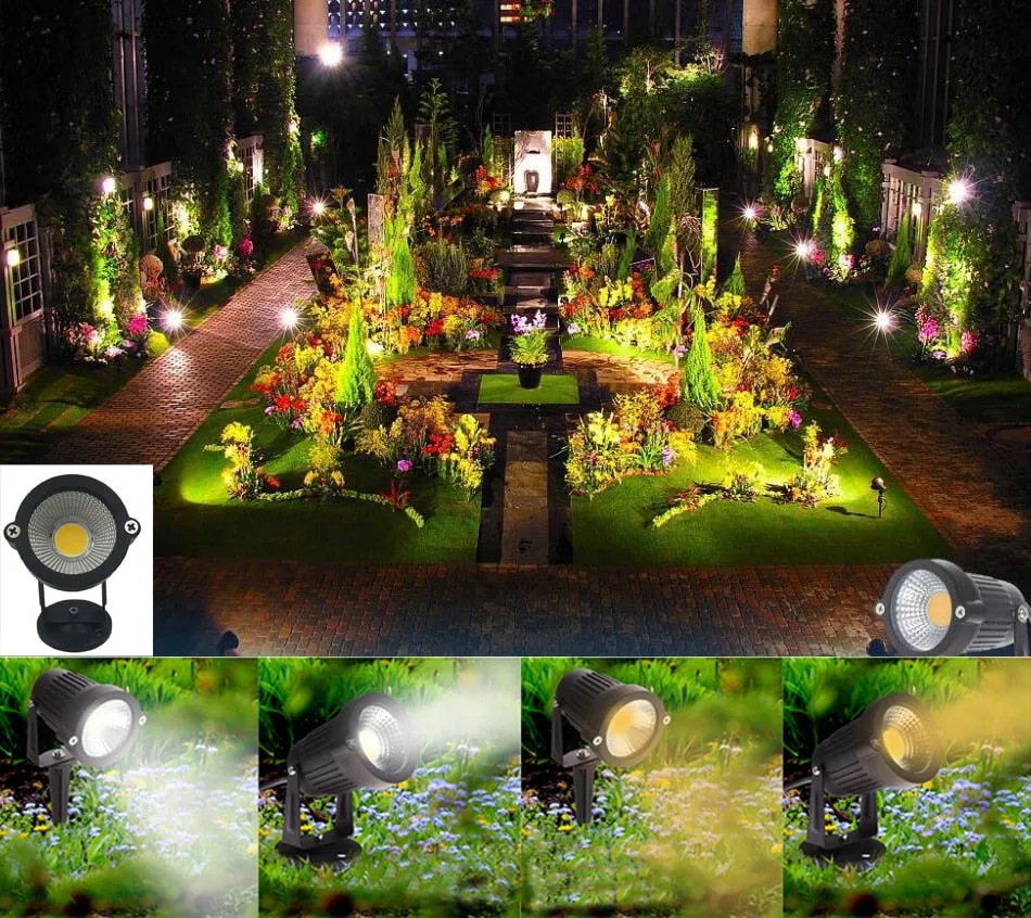 Garden lighting Outdoor Spotlight LED Garden Lawn Light AC12V Landscape Lamp Spike Waterproof 12V Path Spot Light Garden lamp