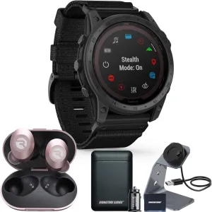 Garmin tactix 7 Pro Edition Tactical GPS Watch w/Raycon Everyday Earbuds and Signature Power Bundle