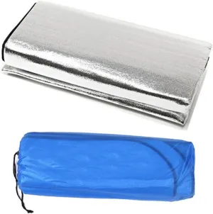 Garneck Double-Sided Waterproof Camping Mat 200x200cm Beach Blanket Foldable Sleeping Pad Storage Bag
