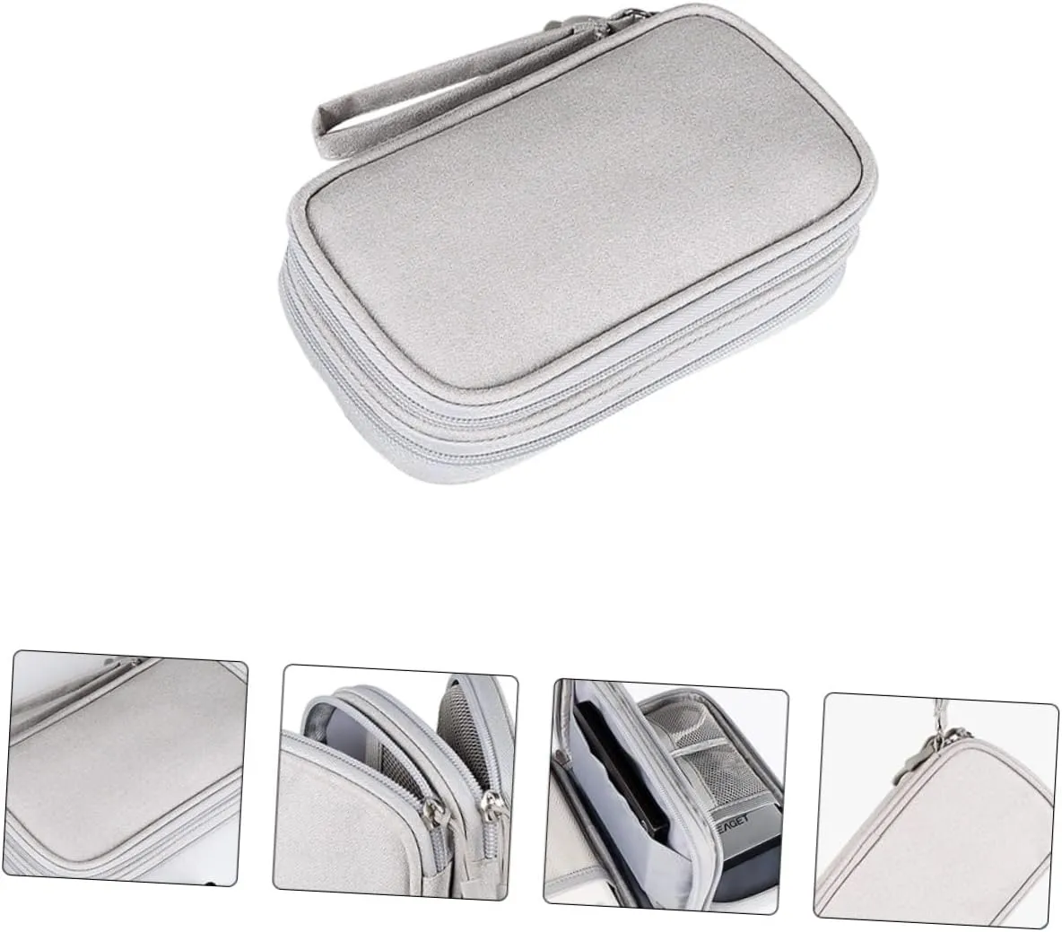 Gatuida 2 Pcs Cable Organizer Bag Travel Electronics Bag Earbuds Case Data Cables Storage Pouch Digital Accessories Organizer