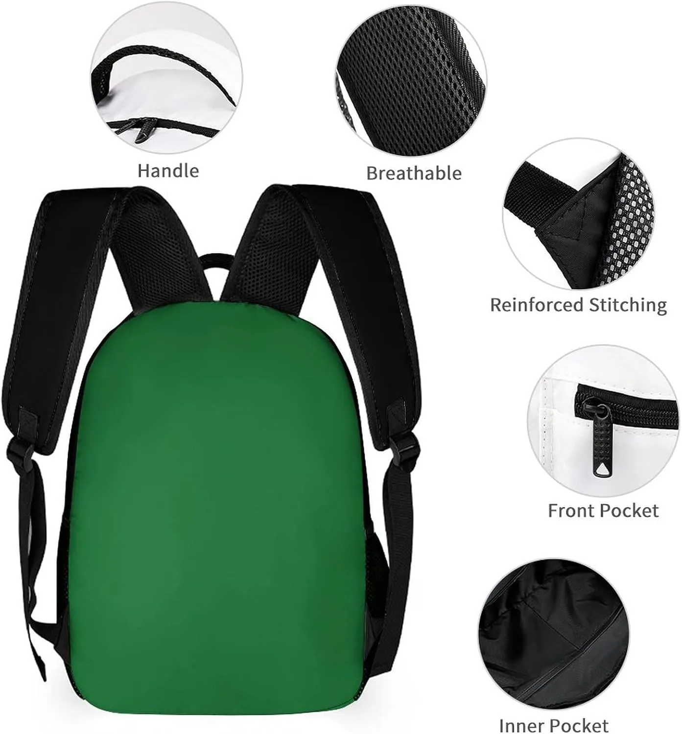 Generic Custom Backpack High Capacity Bag Basketball Fans Gifts for Teenager Men Women, Number & Add Name, Bos02_c
