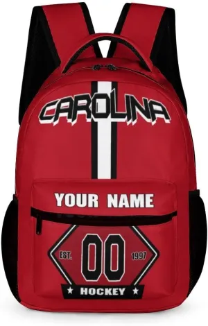 Generic Custom Backpack High Capacity Bag Hockey Fans Gifts for Teenager Men Women, Add Name & Number, Car06-h