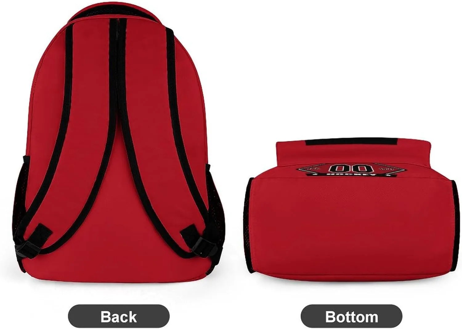 Generic Custom Backpack High Capacity Bag Hockey Fans Gifts for Teenager Men Women, Add Name & Number, Car06-h
