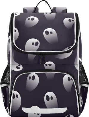 Ghost Student Backpack Boys and Girls Large Capacity School Book Bag 16 Inches, Multifunctional Computer Bag School Bag Travel Shoulder Bag